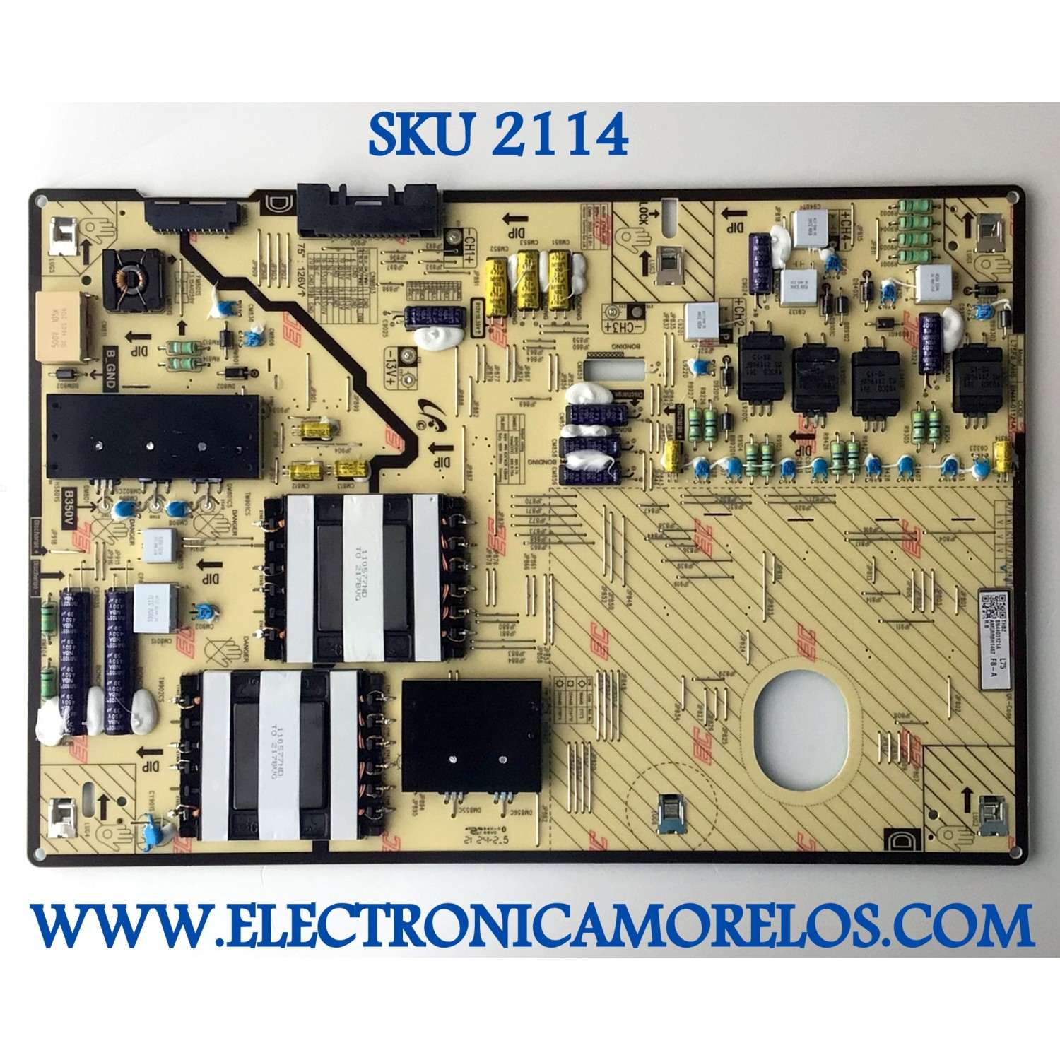 FUENTE PARA TV SAMSUNG / NUMERO DE PARTE BN44-01121A / L75F8_AHS / BN4401121A / AM5RR8H1467 / PANEL CY-QA075FHHV2H / CY-QA075FHHV1H /MODELO QN75LS03AAFXZA CC02 / QN75LS03AAFXZA / QN75LS03AAF / QN75LS03AAFXZA CA01 / QN55LS03AAF